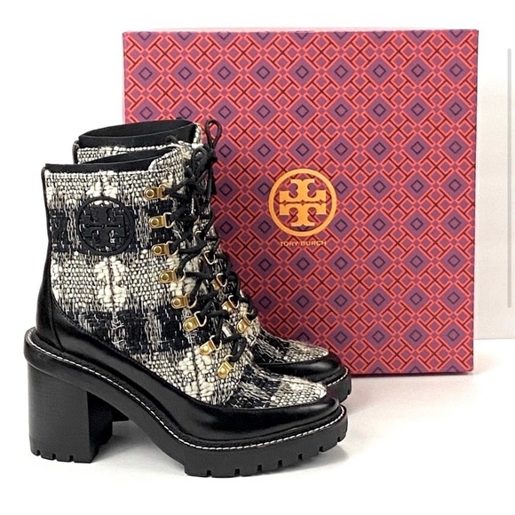New Tory Burch Miller Wool lug sole Boot - Picture 3 of 7